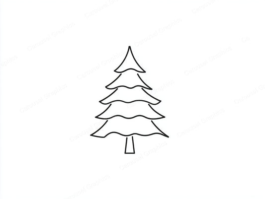 Christmas Tree Vector Graphic preview