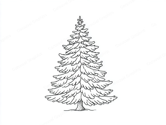 Christmas Tree Vector Graphic preview
