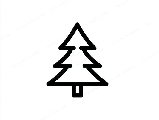 Christmas Tree Vector Graphic preview