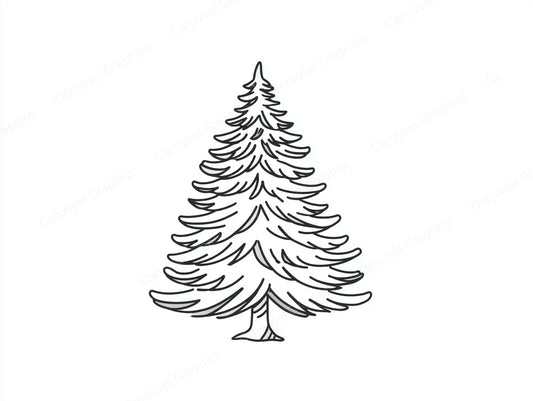 Christmas Tree Vector Graphic preview