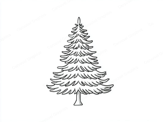 Christmas Tree Vector Graphic preview