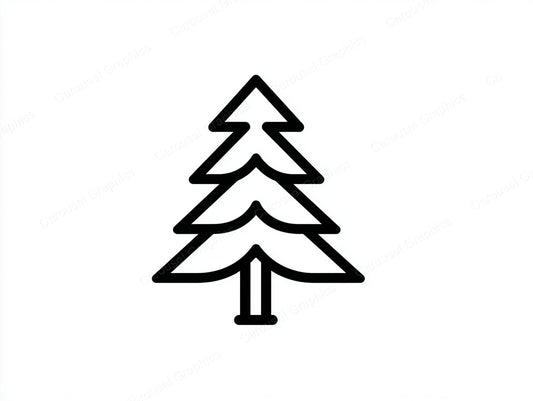 Christmas Tree Vector Graphic preview