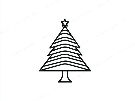 Christmas Tree Vector Graphic preview