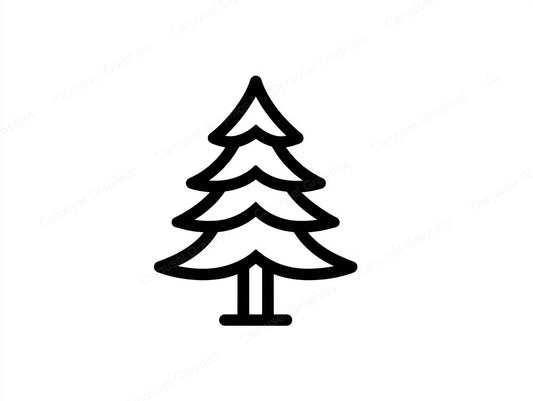 Christmas Tree Vector Graphic preview