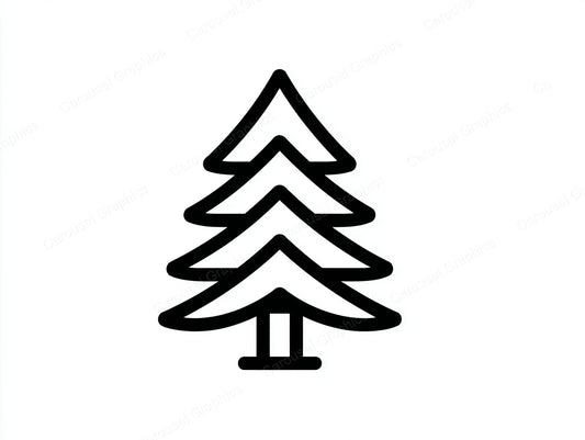Christmas Tree Vector Graphic preview