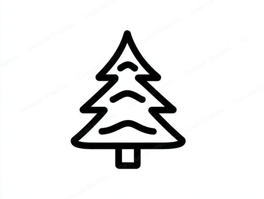 Christmas Tree Vector Graphic preview