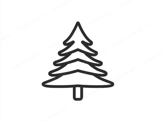 Christmas Tree Vector Graphic preview