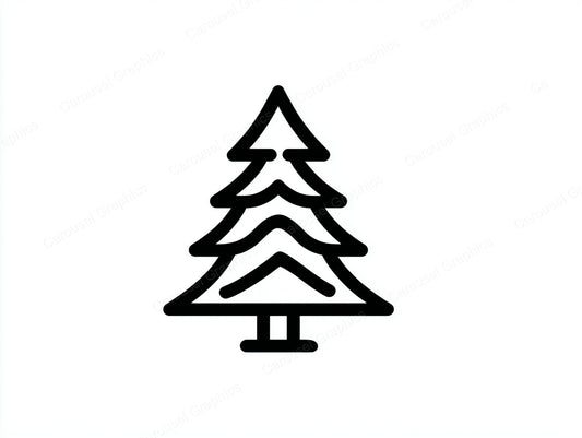 Christmas Tree Vector Graphic preview