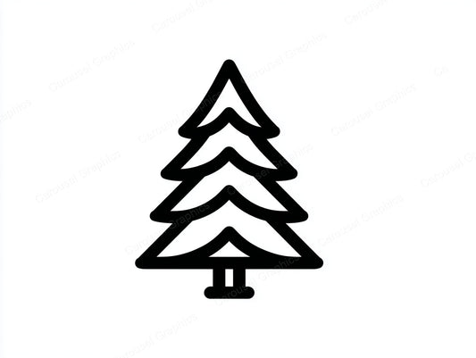 Christmas Tree Vector Graphic preview