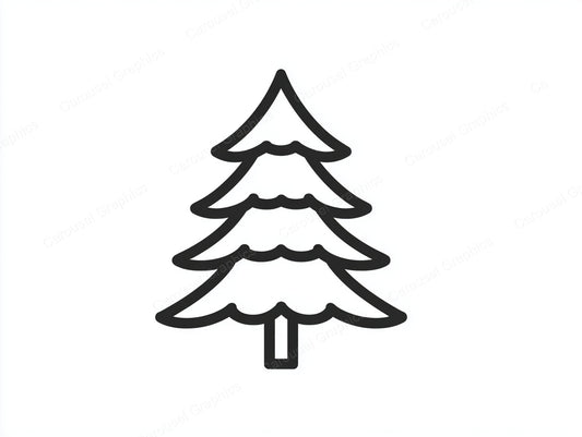 Christmas Tree Vector Graphic preview