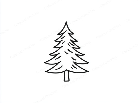 Christmas Tree Vector Graphic preview