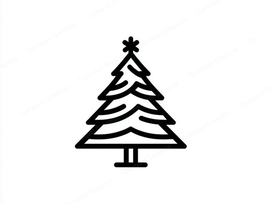 Christmas Tree Vector Graphic preview