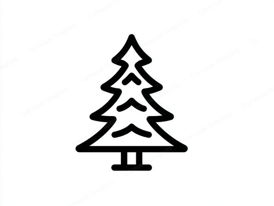 Christmas Tree Vector Graphic preview