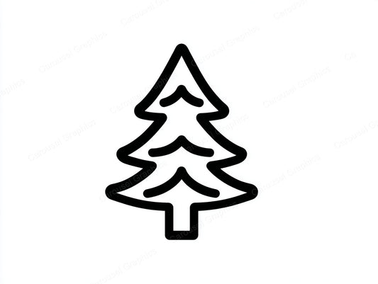 Christmas Tree Vector Graphic preview