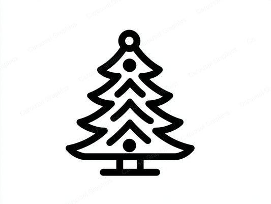 Christmas Tree Vector Graphic preview