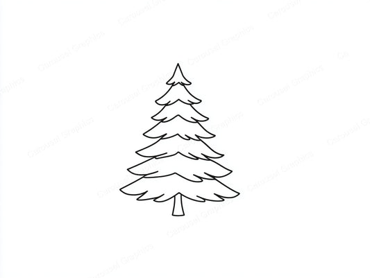 Christmas Tree Vector Graphic preview