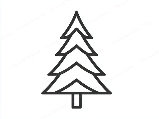 Christmas Tree Vector Graphic preview