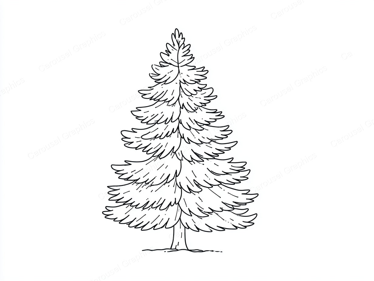 Christmas Tree Vector Graphic preview