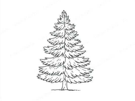 Christmas Tree Vector Graphic preview