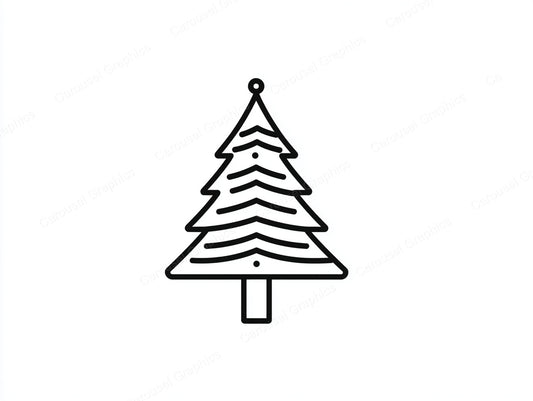 Christmas Tree Vector Graphic preview