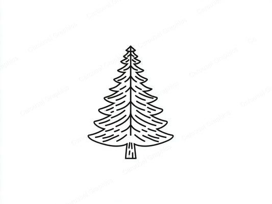 Christmas Tree Vector Graphic preview