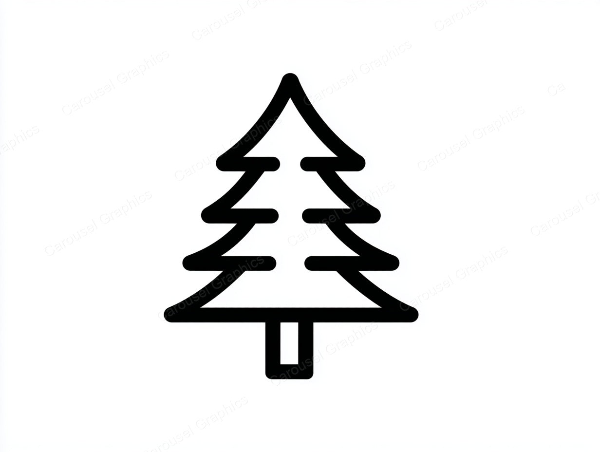 Christmas Tree Vector Graphic preview
