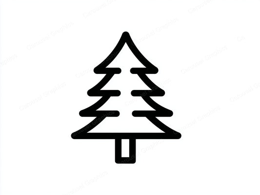 Christmas Tree Vector Graphic preview