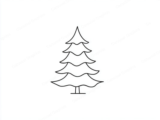 Christmas Tree Vector Graphic preview