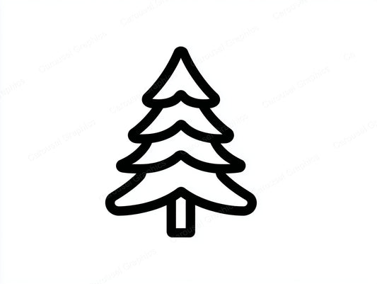 Christmas Tree Vector Graphic preview