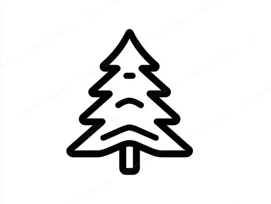 Christmas Tree Vector Graphic preview