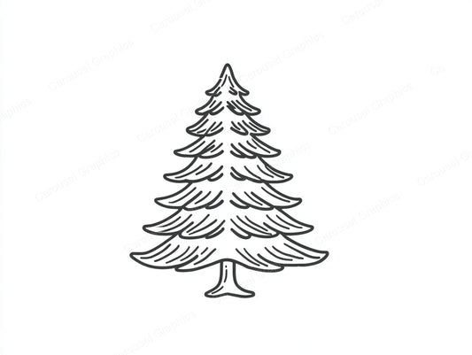 Christmas Tree Vector Graphic preview