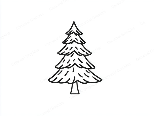 Christmas Tree Vector Graphic preview