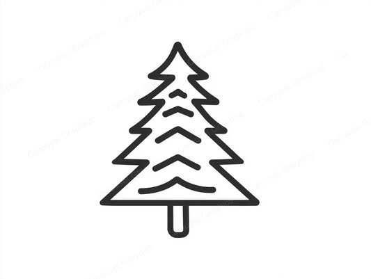 Christmas Tree Vector Graphic preview