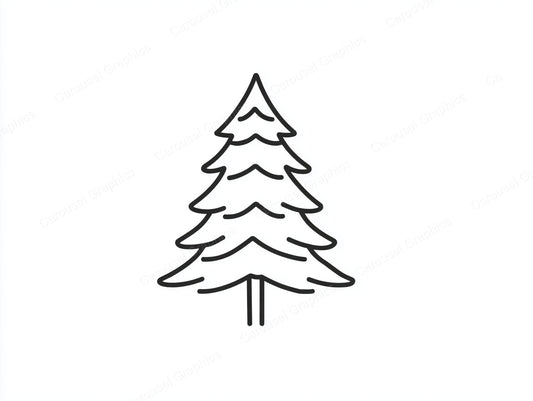 Christmas Tree Vector Graphic preview