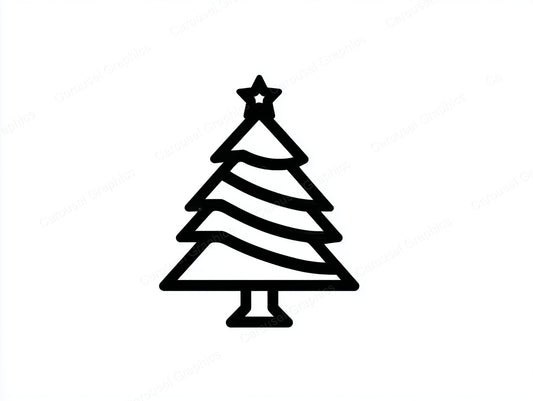 Christmas Tree Vector Graphic preview