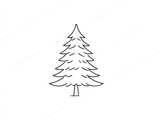 Christmas Tree Vector Graphic preview