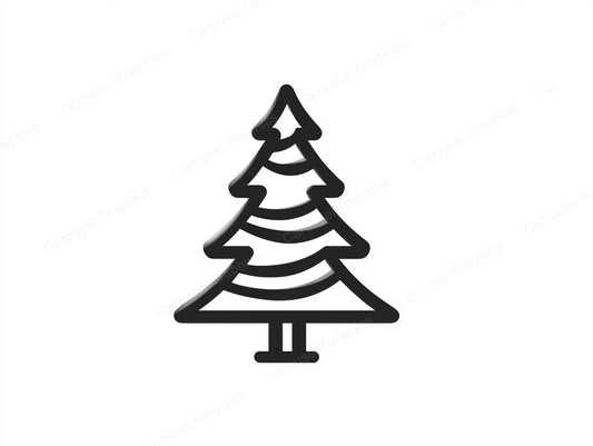 Christmas Tree Vector Graphic preview