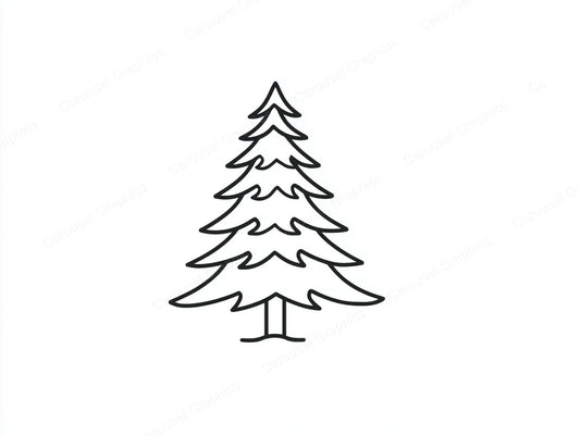 Christmas Tree Vector Graphic preview