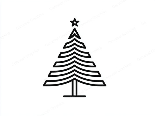 Christmas Tree Vector Graphic preview
