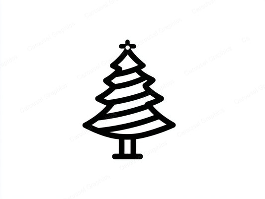 Christmas Tree Vector Graphic preview