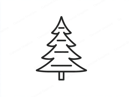 Christmas Tree Vector Graphic preview