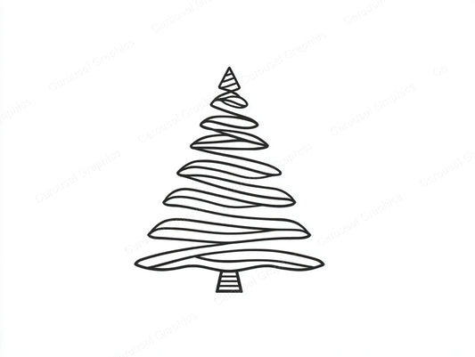 Christmas Tree Vector Graphic preview
