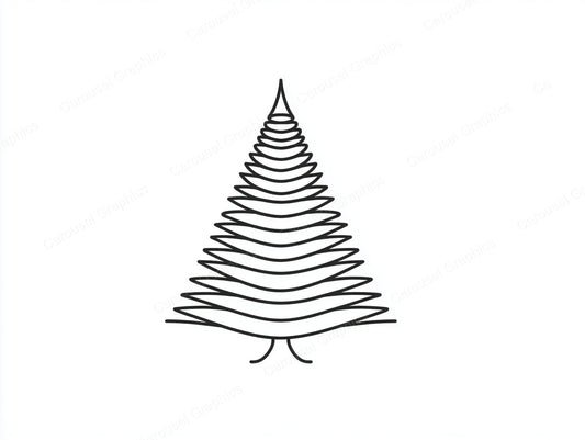 Christmas Tree Vector Graphic preview