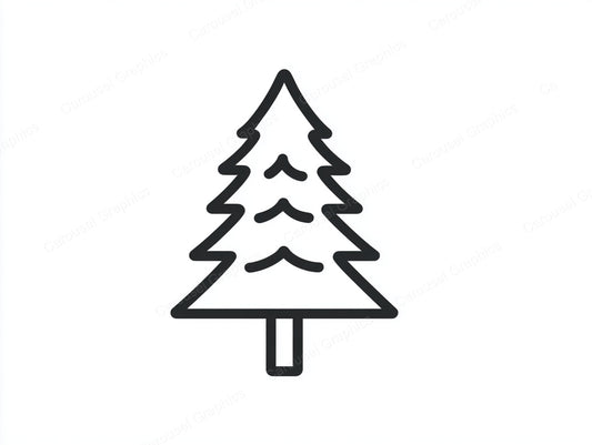 Christmas Tree Vector Graphic preview