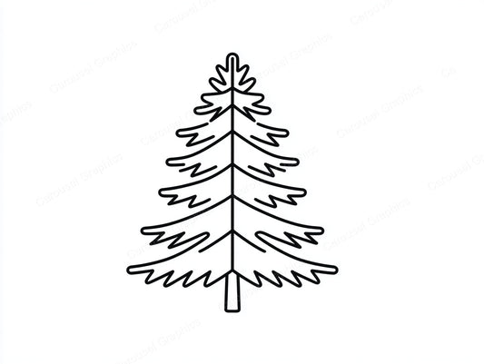 Christmas Tree Vector Graphic preview