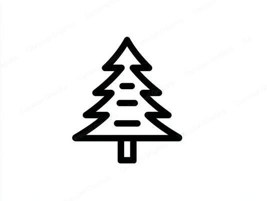 Christmas Tree Vector Graphic preview