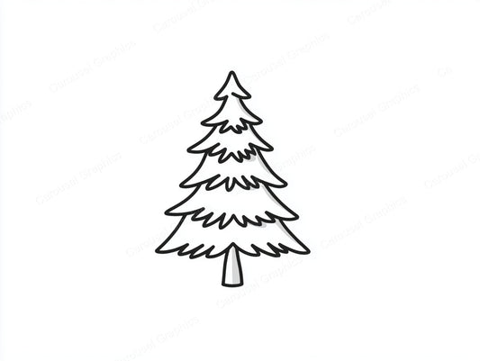 Christmas Tree Vector Graphic preview