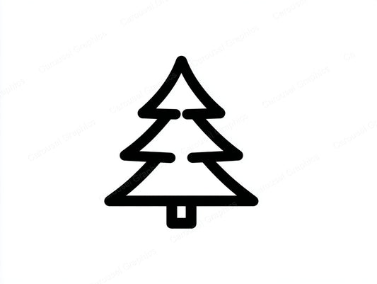 Christmas Tree Vector Graphic preview