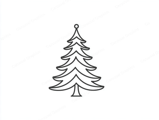 Christmas Tree Vector Graphic preview