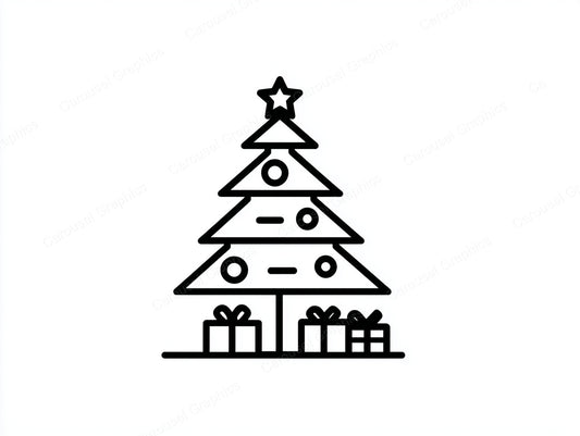 Christmas Tree Vector Graphic preview